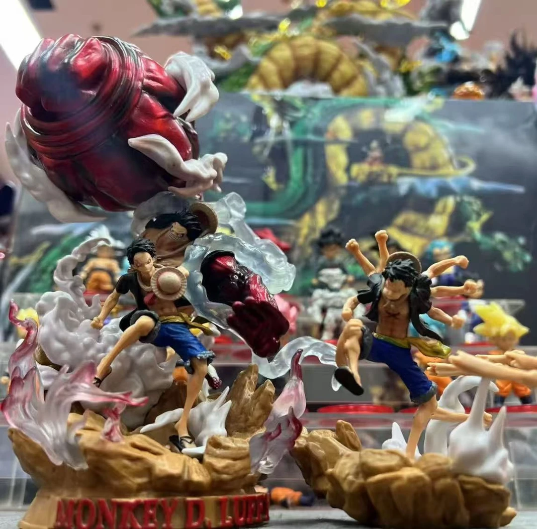海贼王 幻影路飞 三组合路飞 优质版 20cm 手办摆件 S