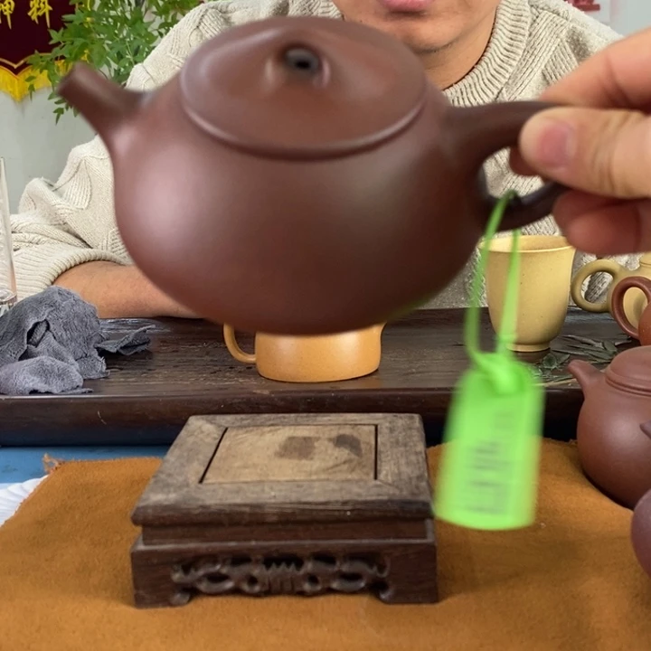 紫砂茶壶热***山龙血砂石瓢240左右的容量