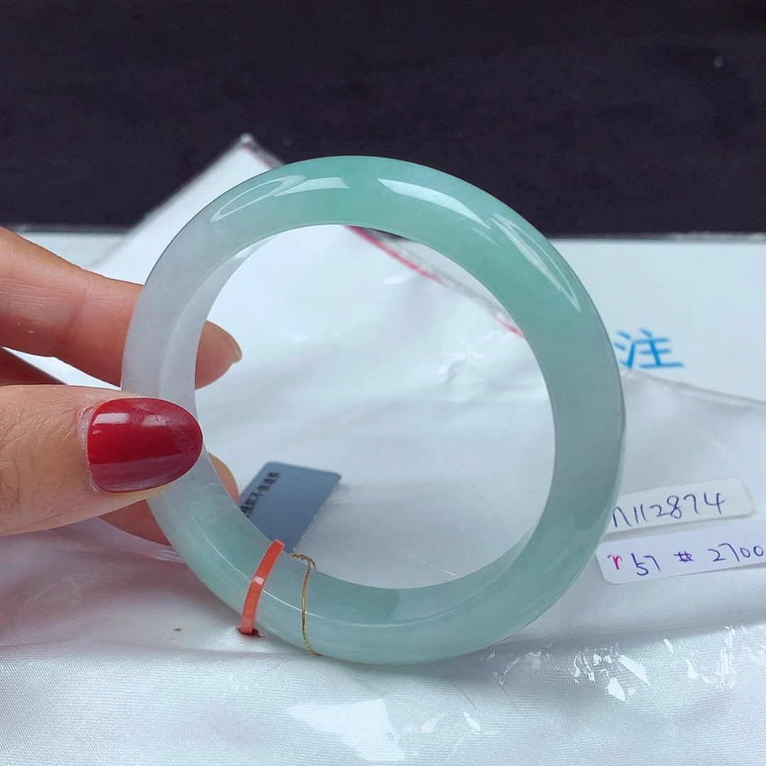 翡翠手镯未镶嵌57圈2874