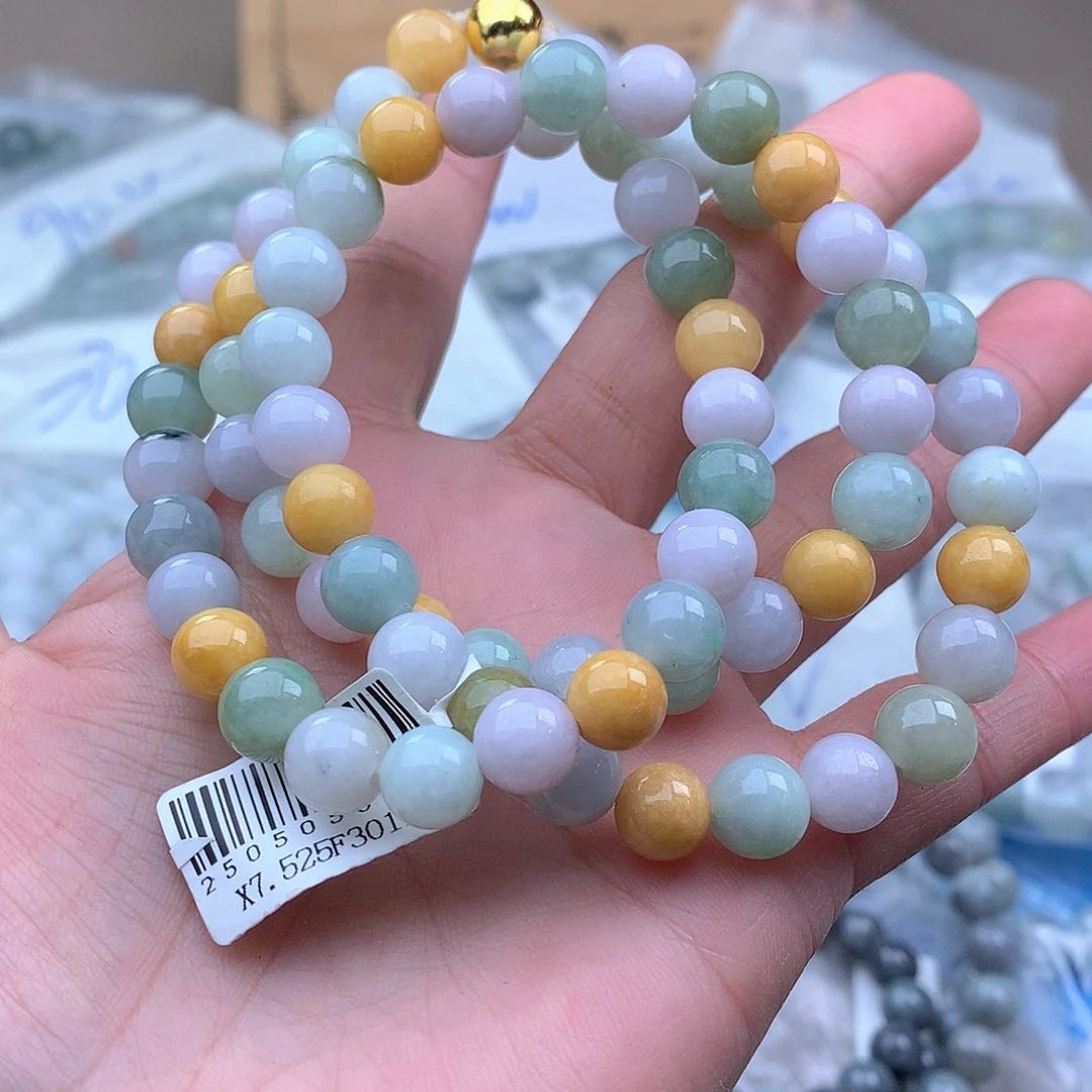 未镶嵌手串定制翡翠