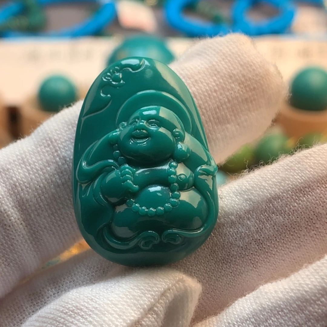 绿松石未镶嵌挂件