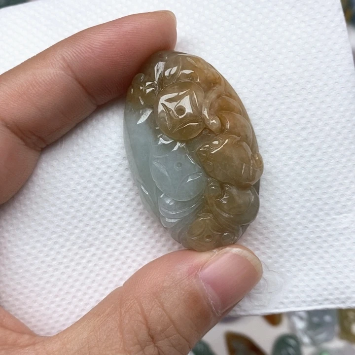 颈饰未镶嵌翡翠天然缅甸翡翠