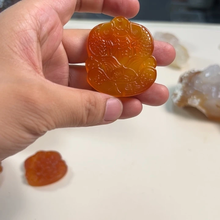 玛瑙/玉髓吊坠(不含链)未镶嵌