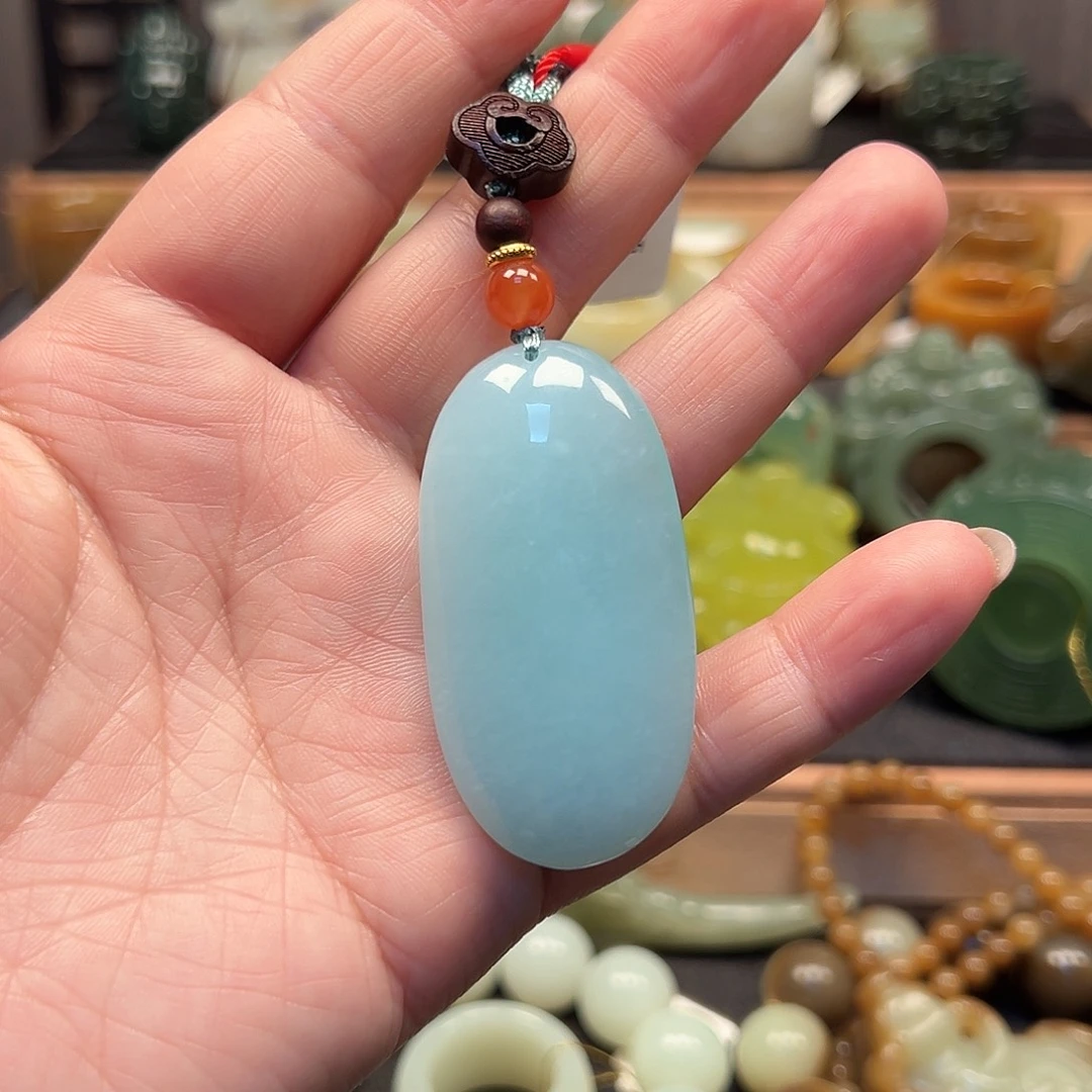 蛇纹石玉未镶嵌吊坠(不含链)