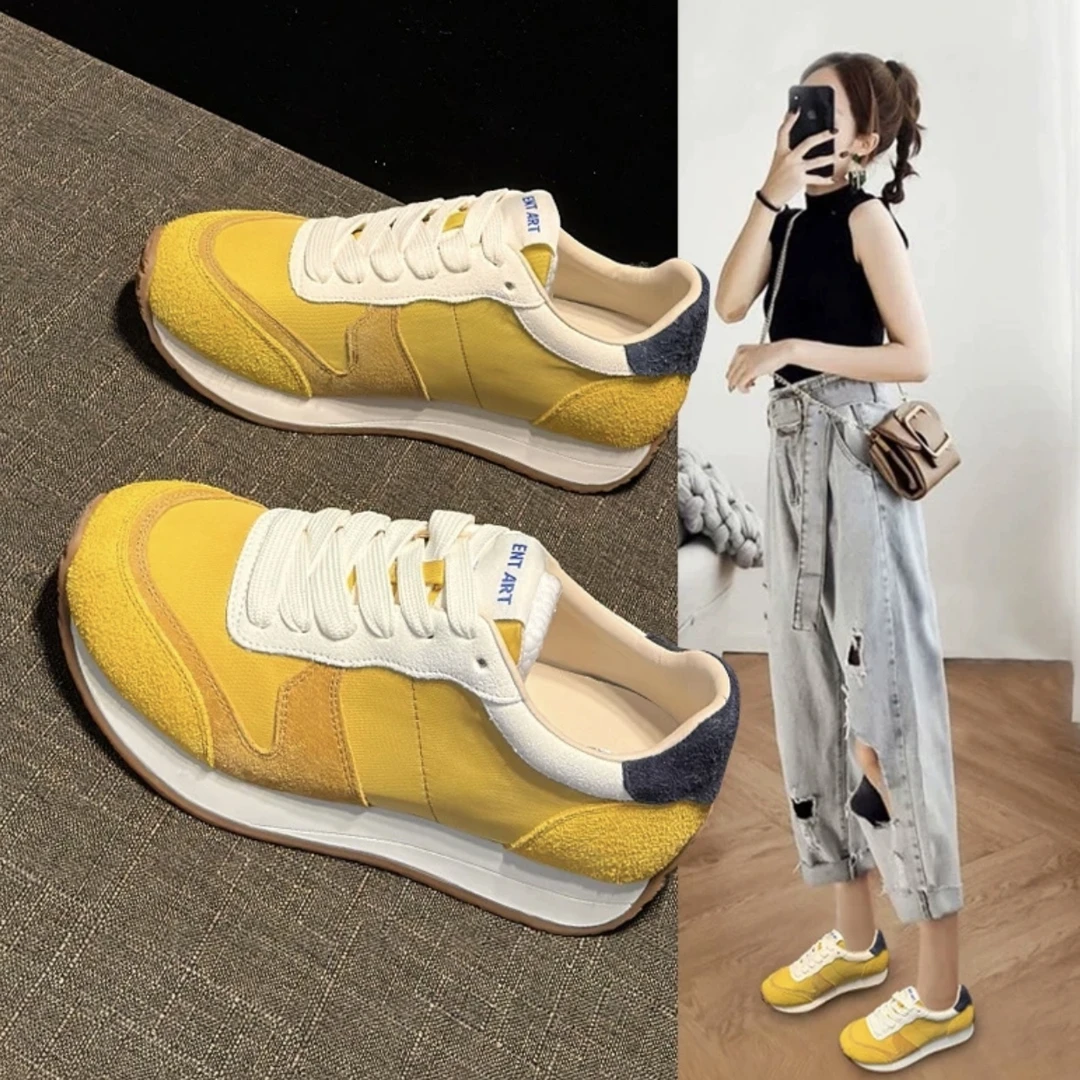 休闲时尚休闲鞋女鞋一脚蹬春秋阿甘鞋厚底运动鞋休闲鞋老爹鞋993