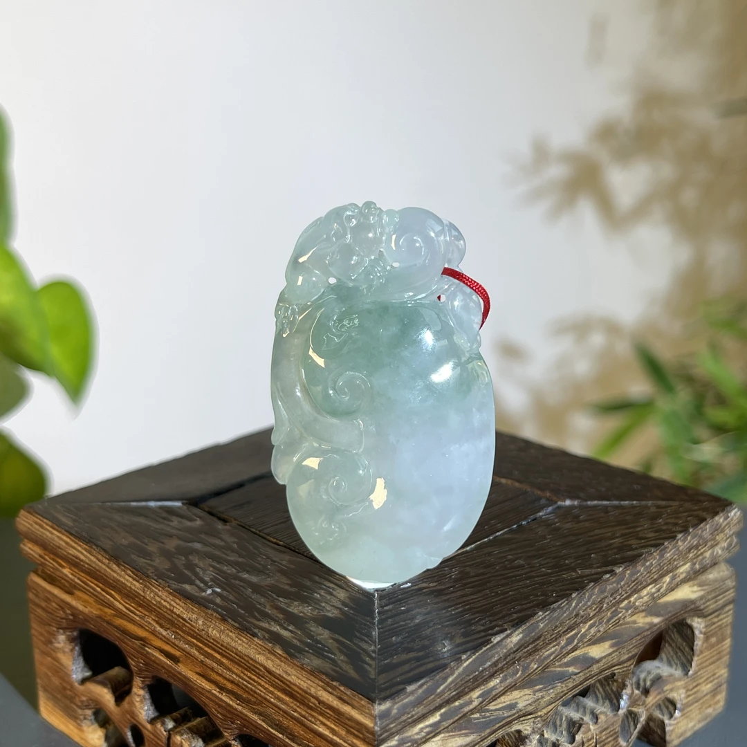 JTA18-125 天然缅甸翡翠A货 人生如意