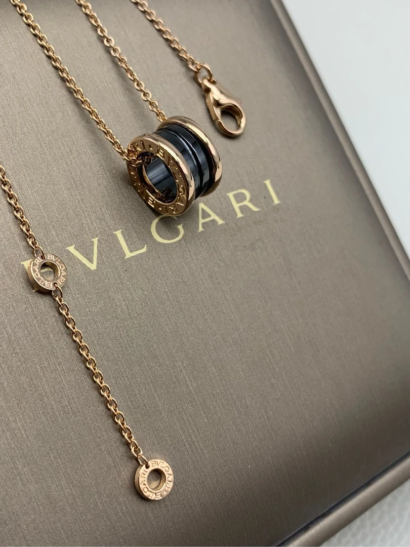 99新 BVLGARI/宝格丽 21年全套 黑陶瓷项链 链长约46
