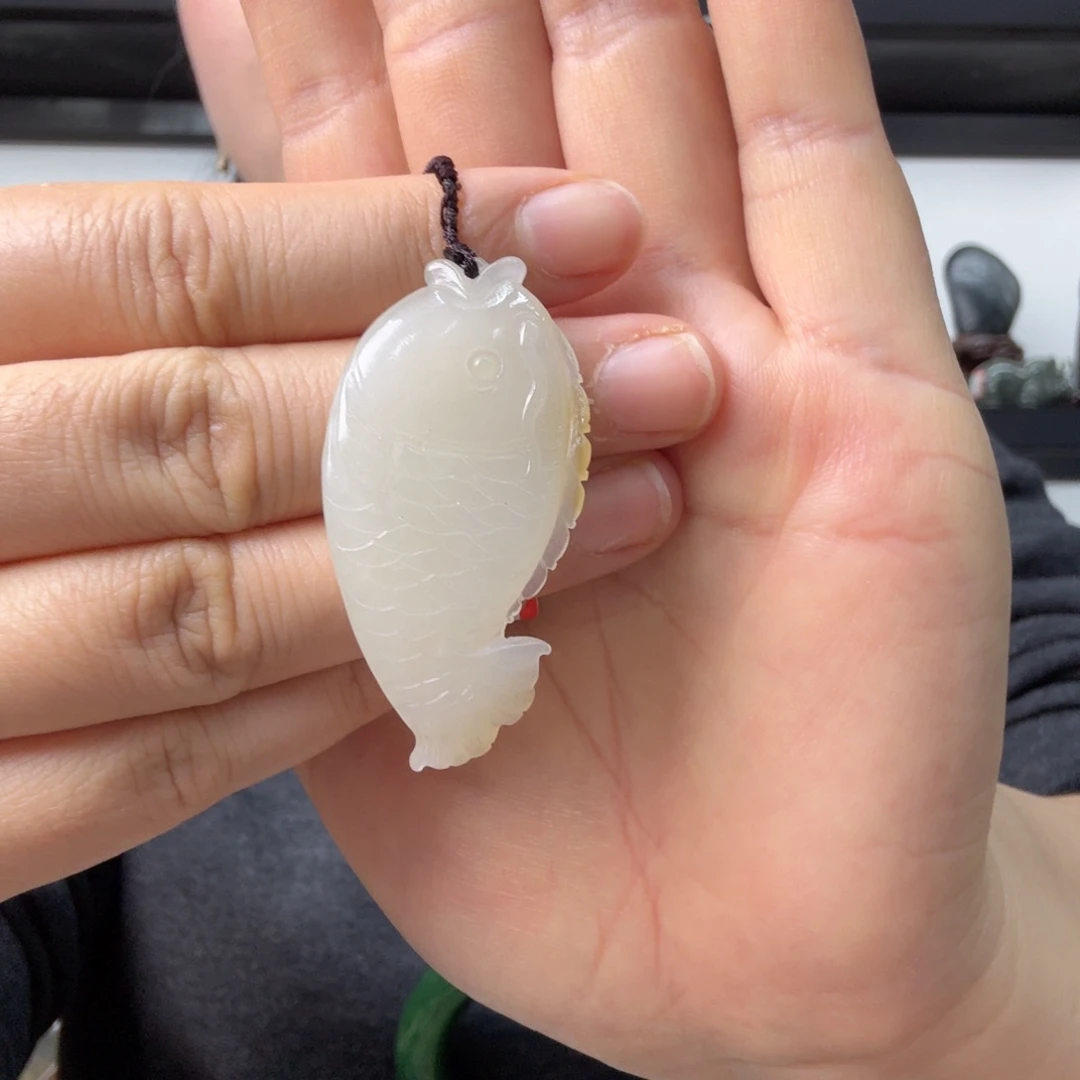 和田玉未镶嵌吊坠(不含链)