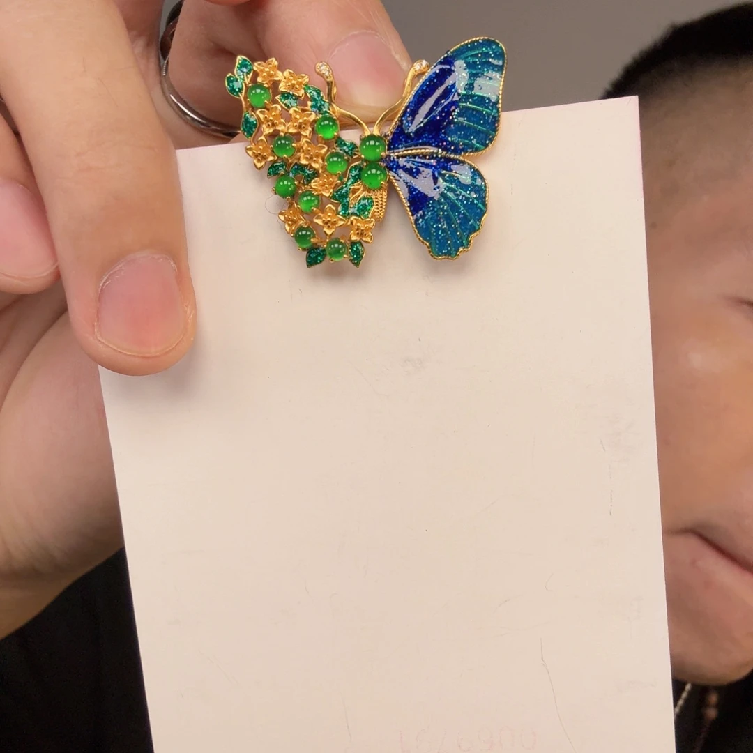 翡翠未镶嵌颈饰一件