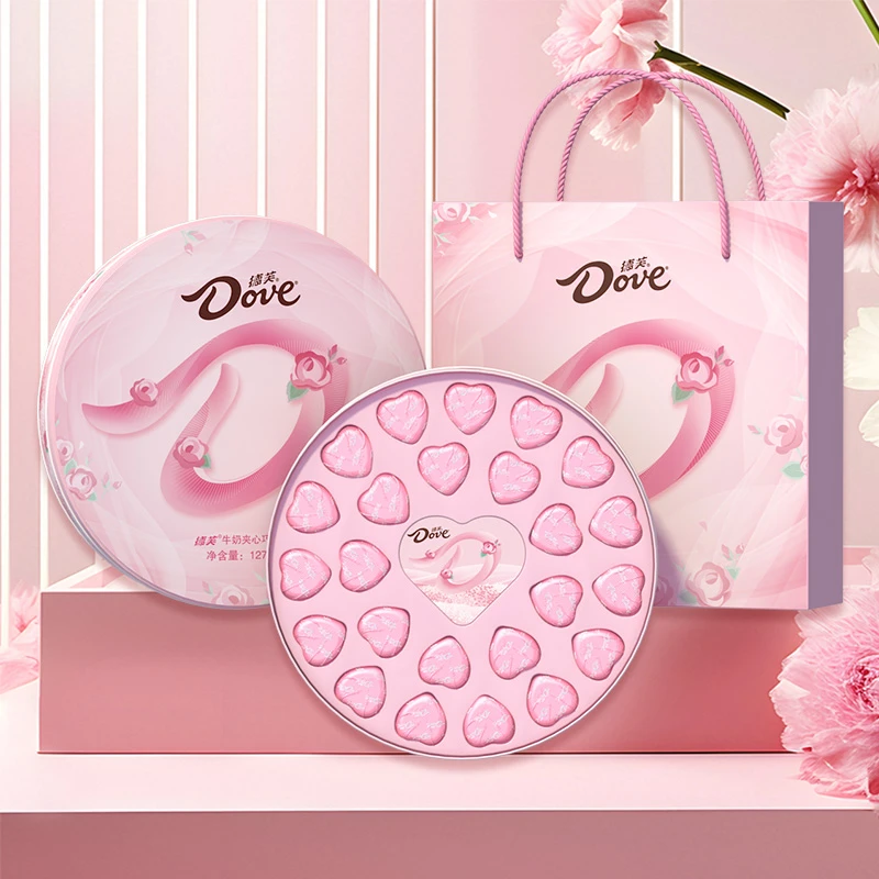 德芙心形巧克力21粒心语休闲零食小吃送女友礼物ybcz