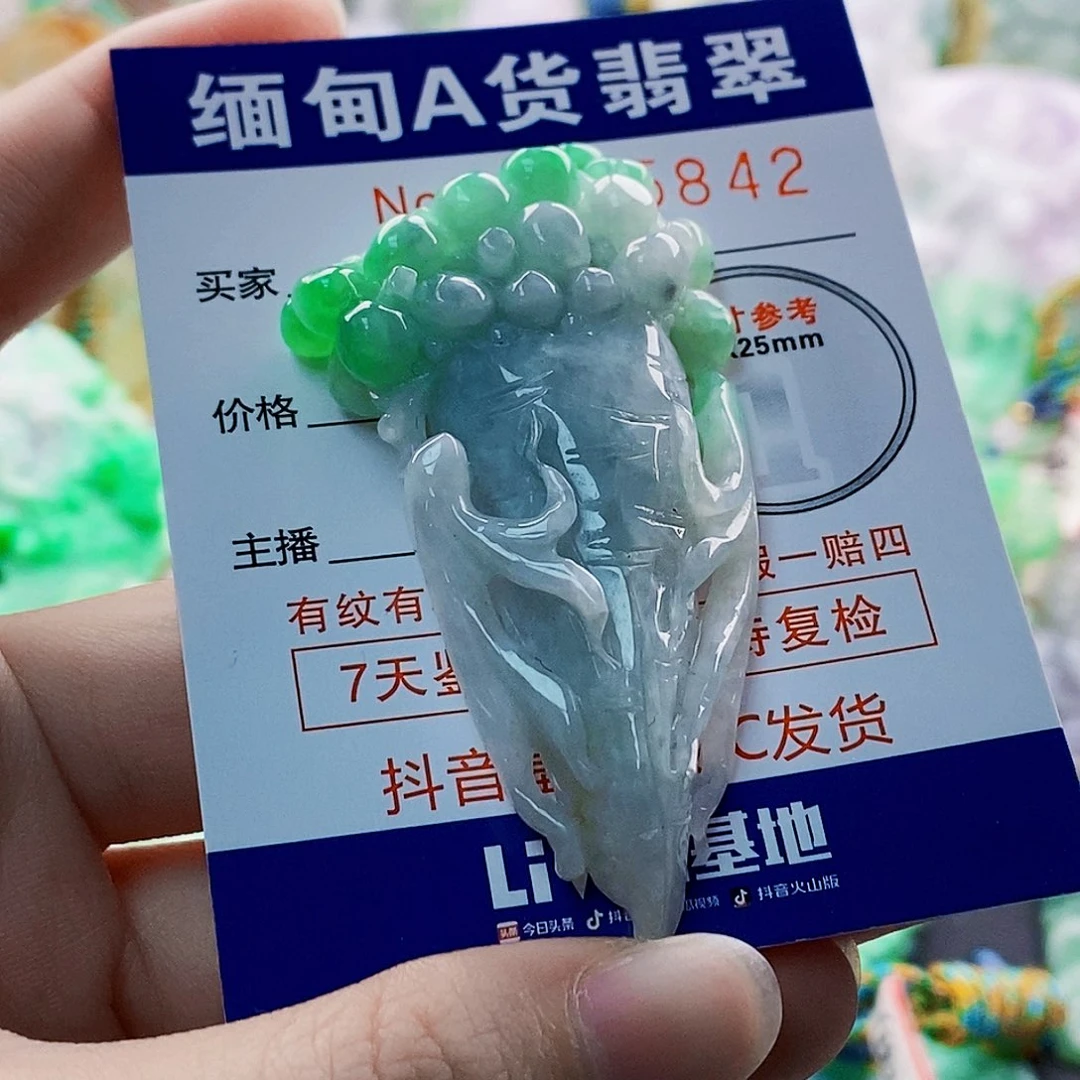 翡翠未镶嵌吊坠(不含链)
