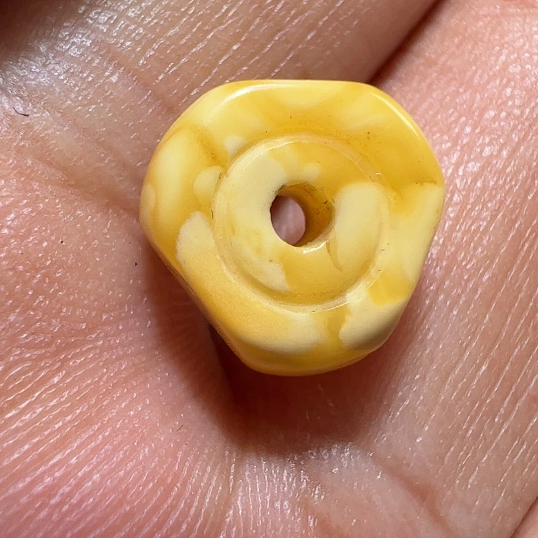 玻璃颈饰墨白藏传出品08