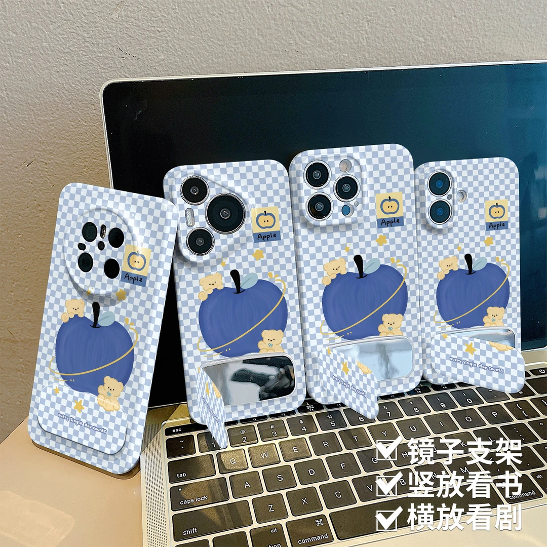 苹果小熊高级感适用苹果16/华为Pura70/OPPO/vivo/小米菲林防摔