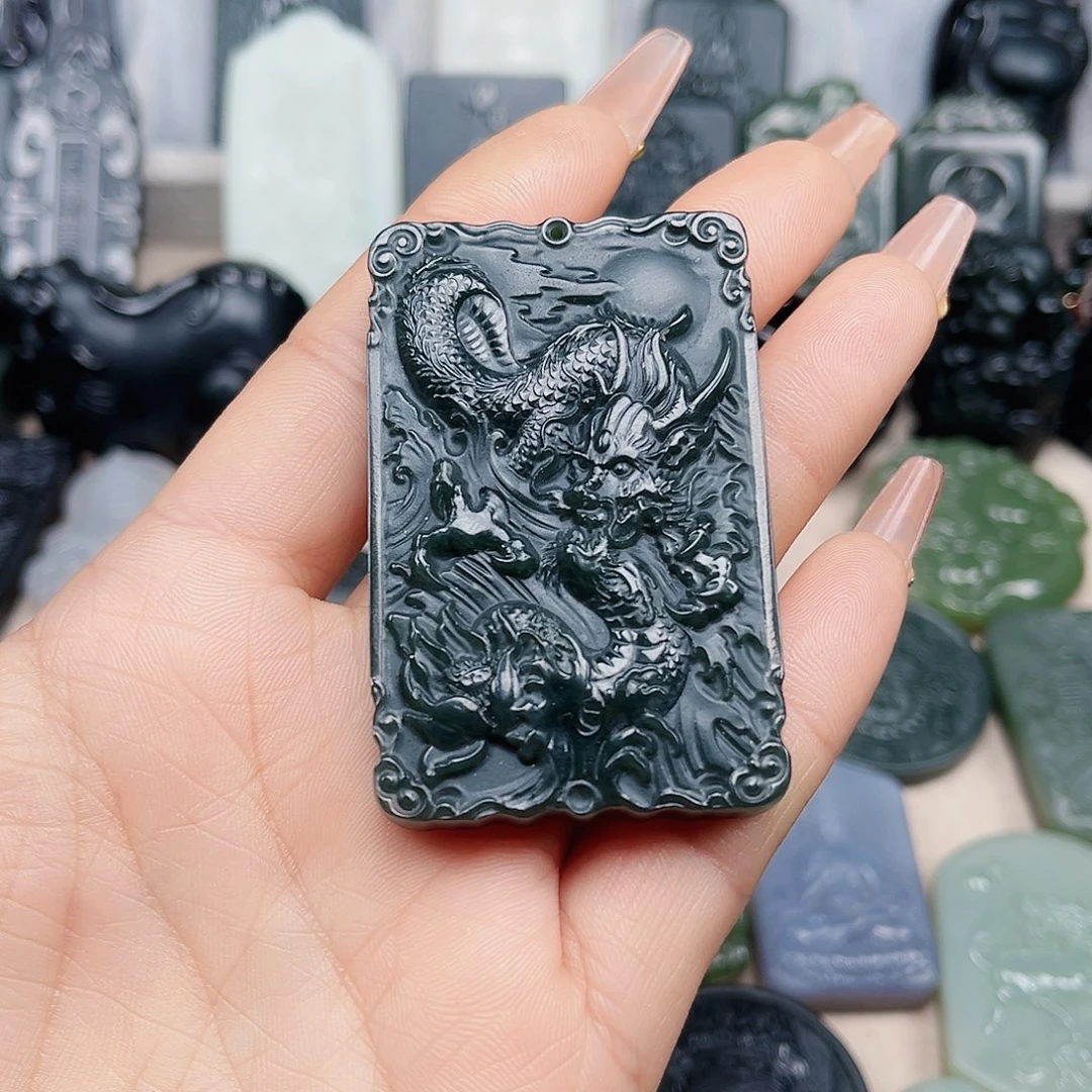 和田玉（青玉）颈饰未镶嵌