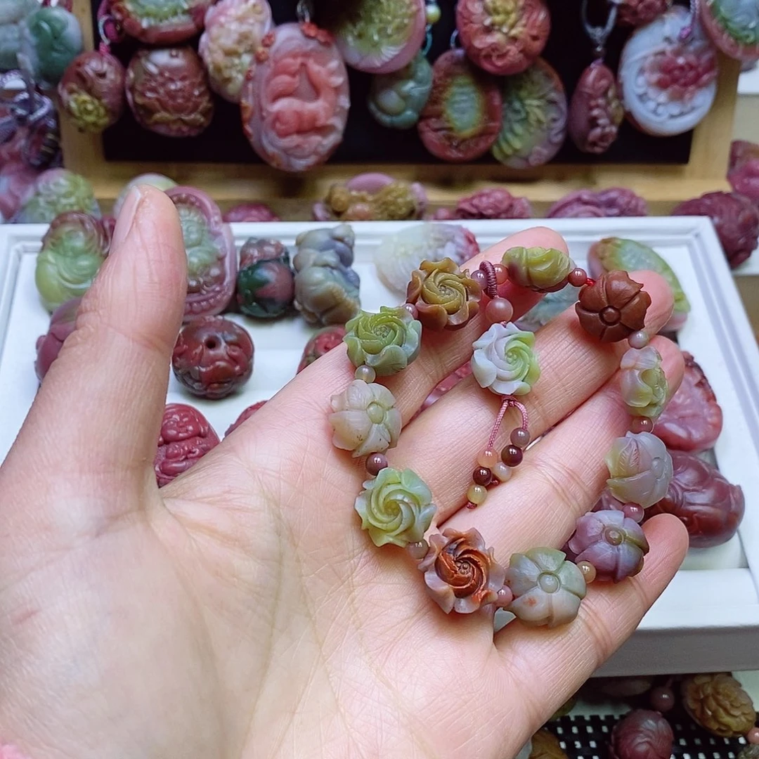 玛瑙/玉髓盐源玛瑙手串未镶嵌