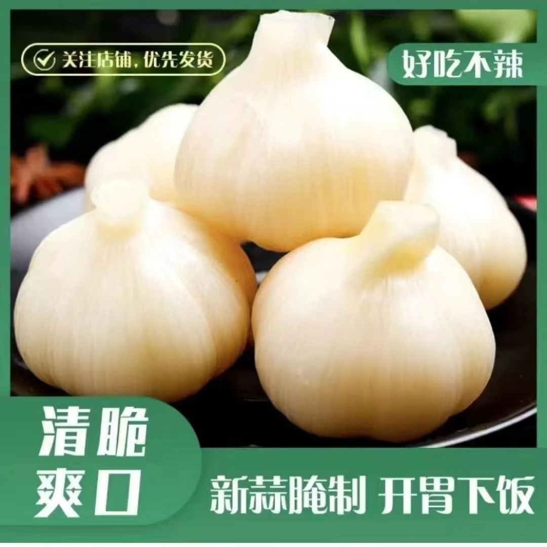 山东特产糖醋蒜爽口下饭新鲜腌制脆爽饱满糖蒜头