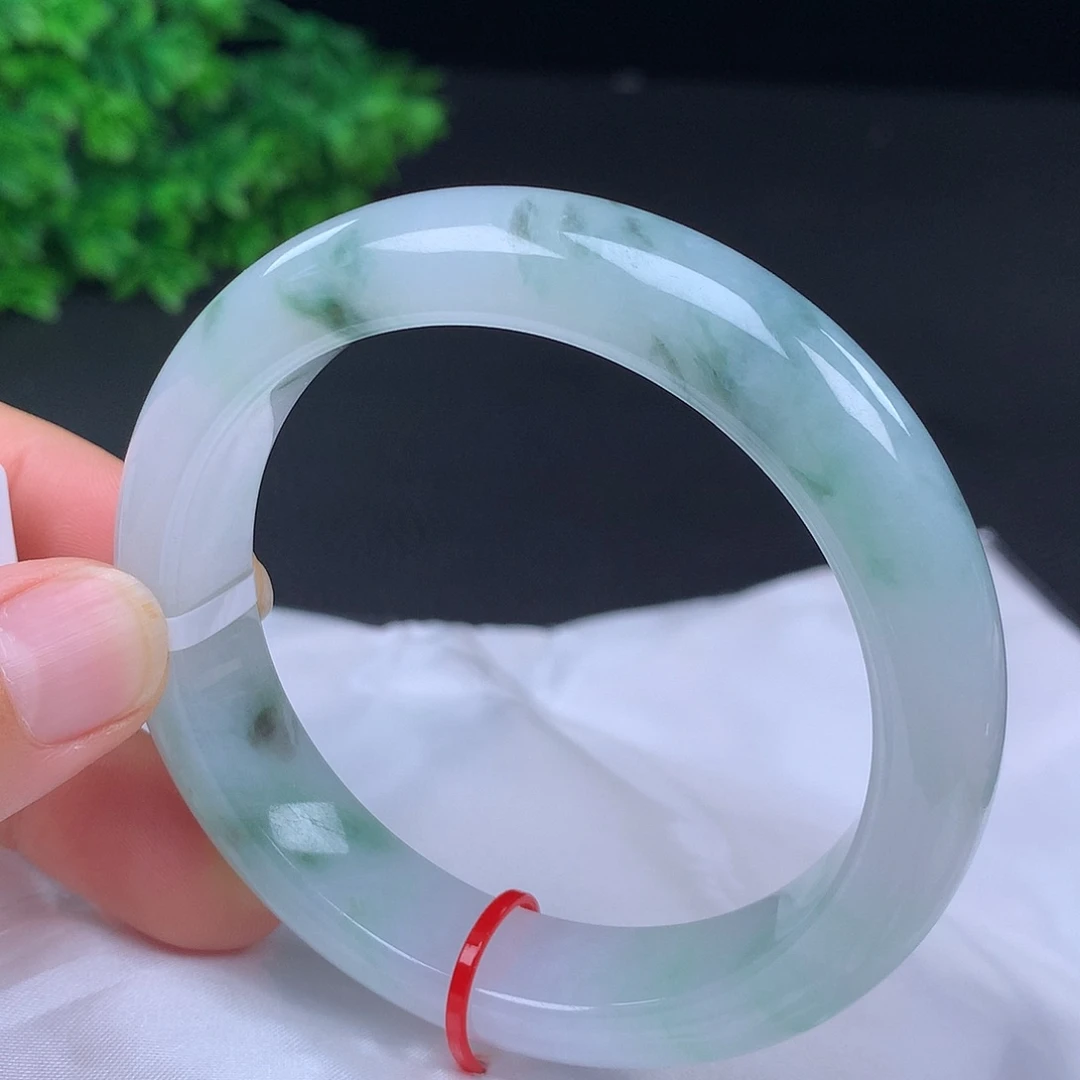 翡翠未镶嵌手镯58圈口680010