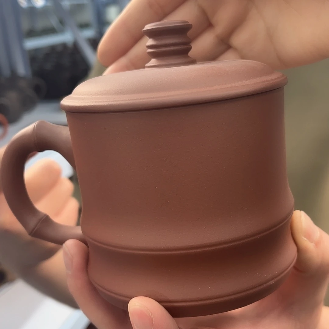 紫砂茶杯原矿紫砂 底槽清