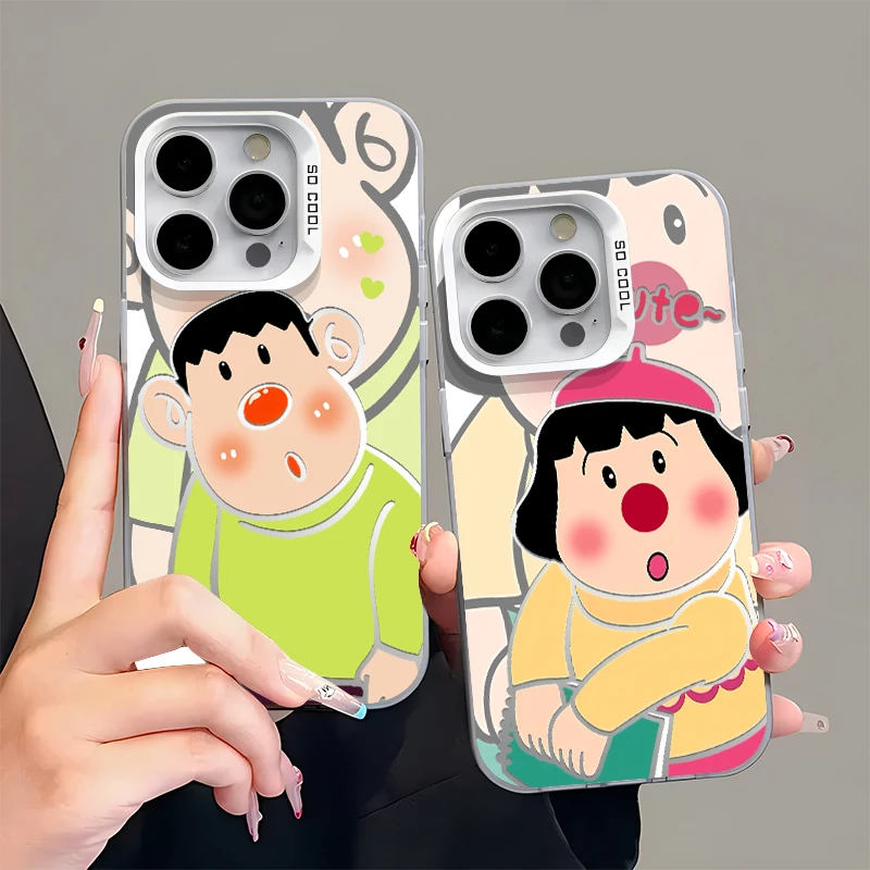 BANCA红鼻子胖虎胖妹适用苹果16/15promax手机壳华为vivo小米oppo