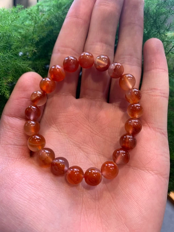 原矿南红重彩锦鲤卡8手串