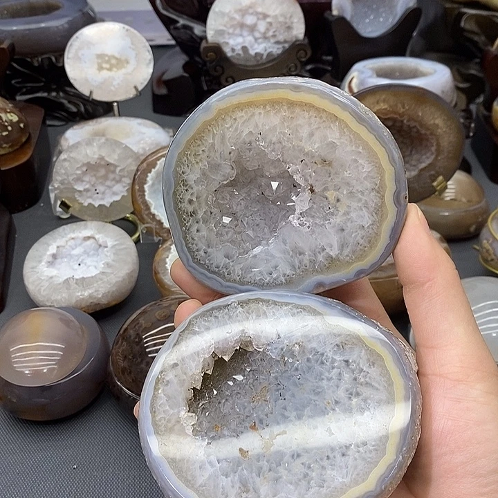 未镶嵌摆件紫晶聚宝盆