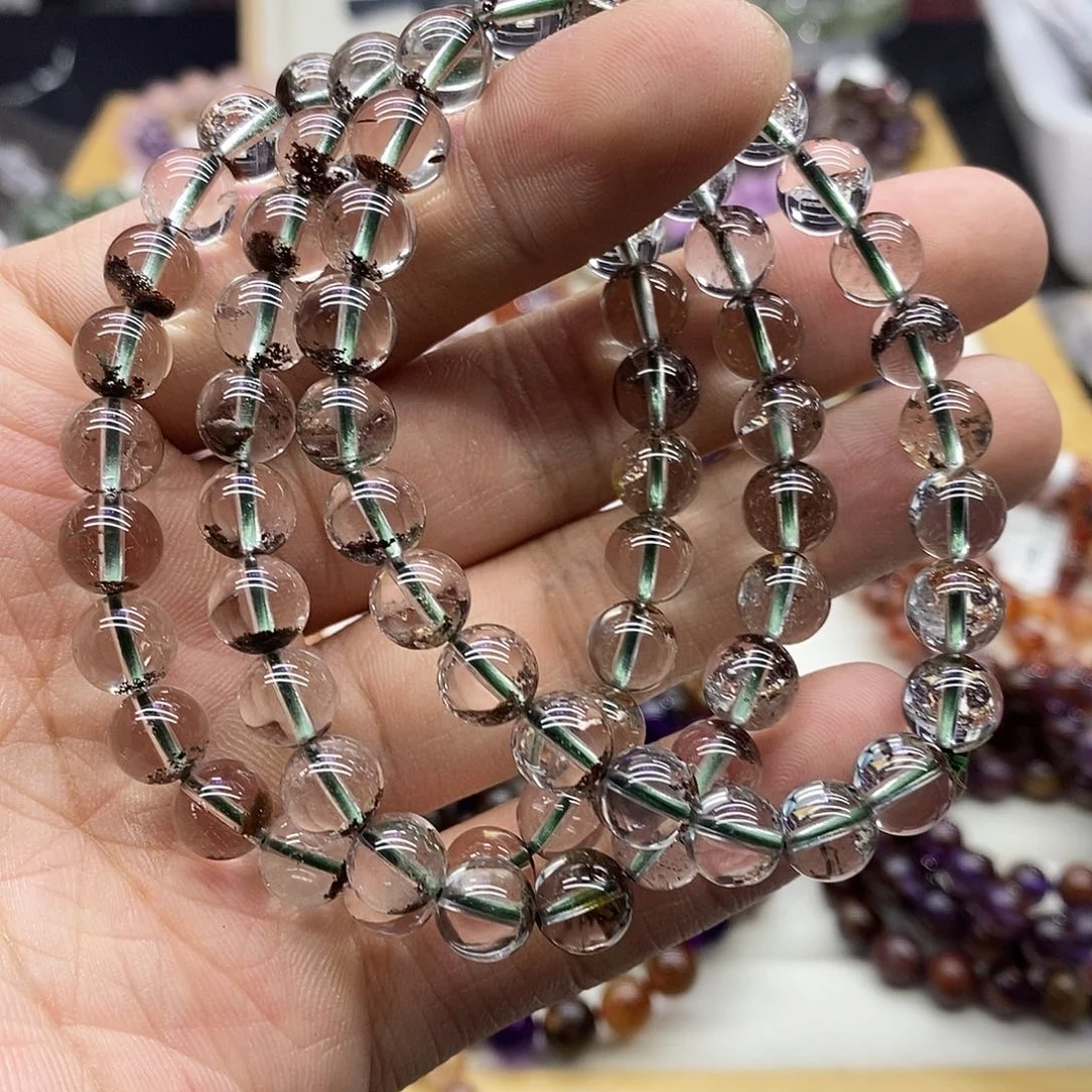 水晶手链未镶嵌多样性发货发一条