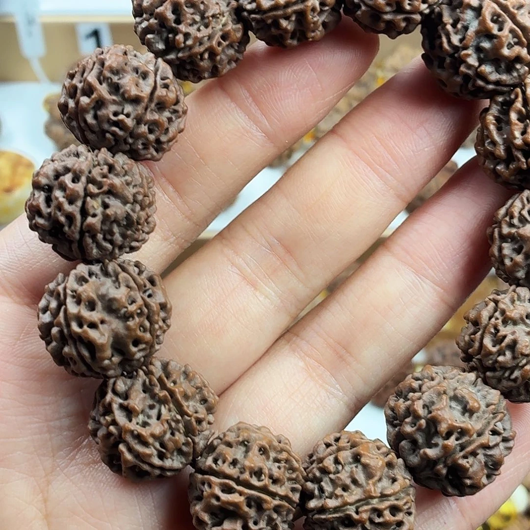 葫***鹏金刚菩提手串稀有精品6瓣矮桩蜂窝