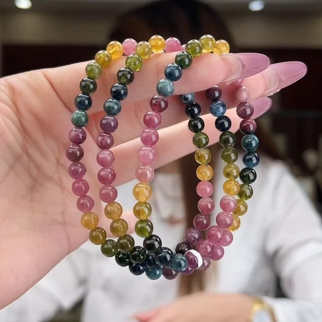 04470619/未镶嵌碧玺5mm+碧玺多圈多样性发货