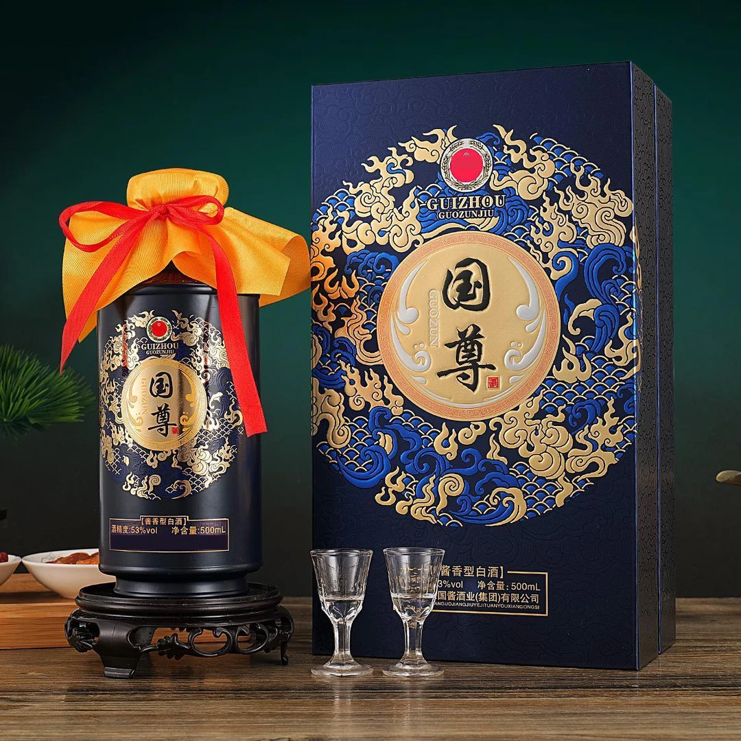 贵人缘 国尊蓝 酱香型白酒53度500ml-BB