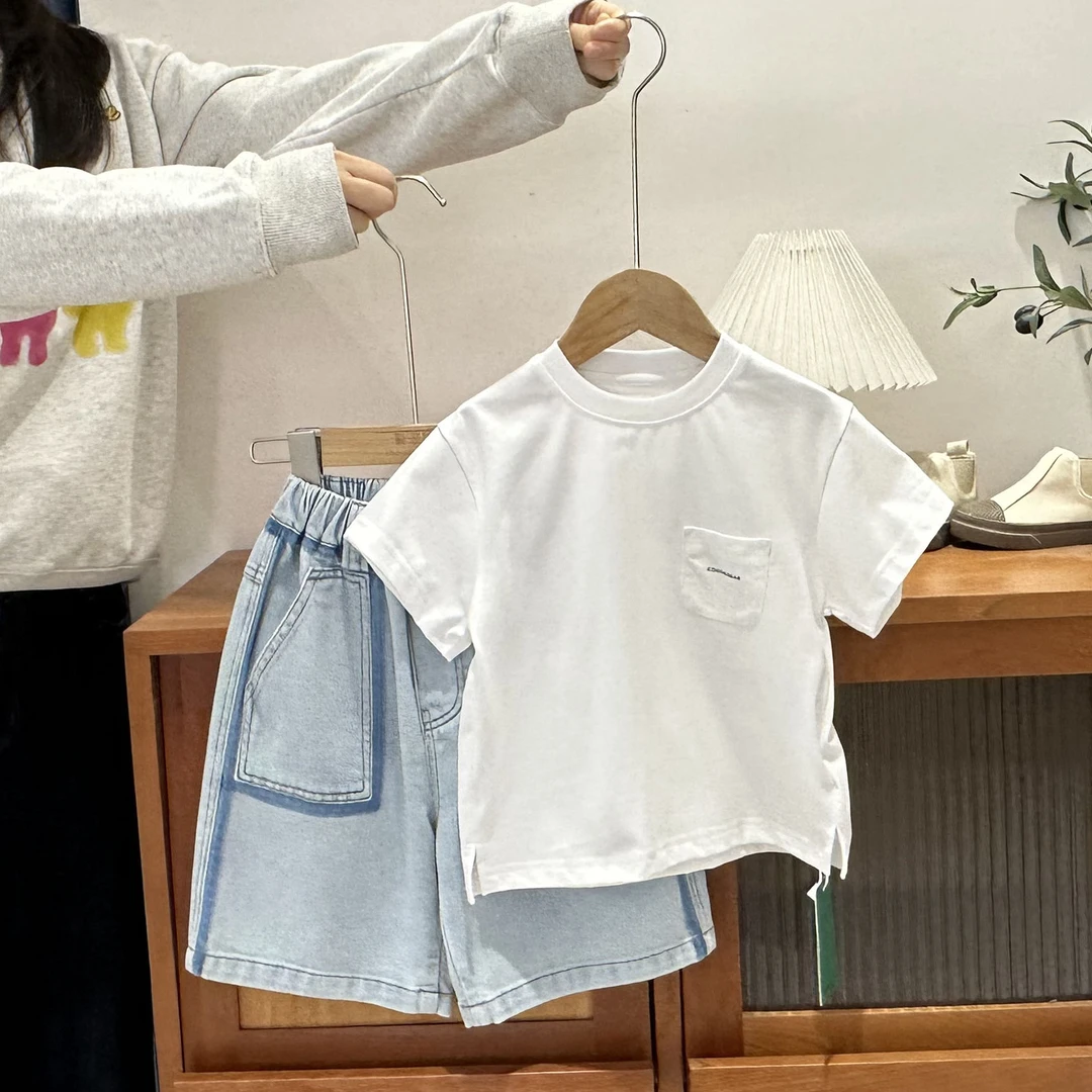 儿童夏季简约印花短袖T恤31542