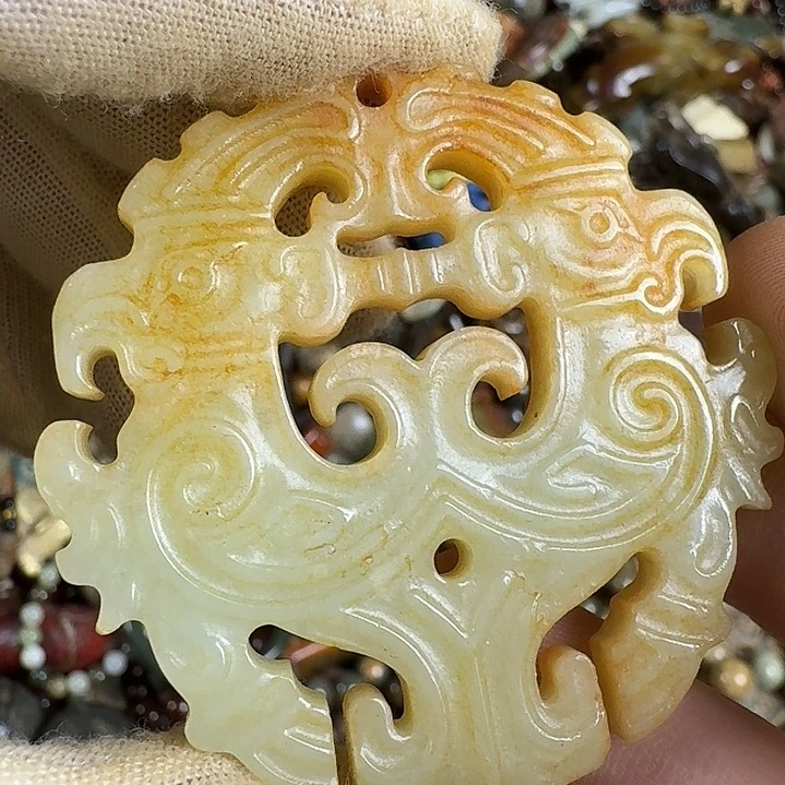 和田玉未镶嵌挂件