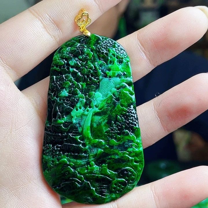 翡翠银S925镶嵌颈饰多样性