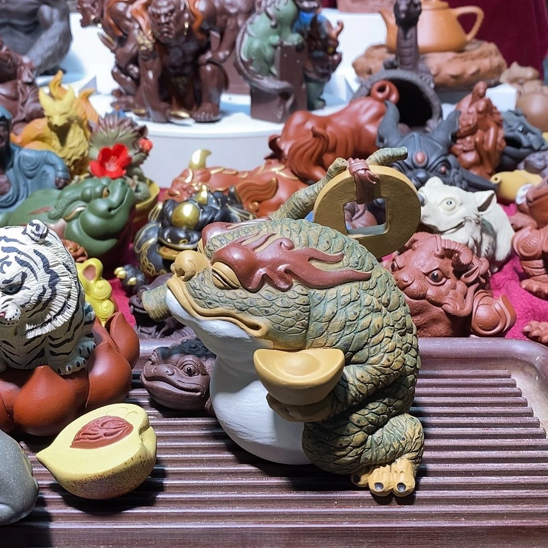 秦***的茶宠紫砂宜兴紫砂日进斗金