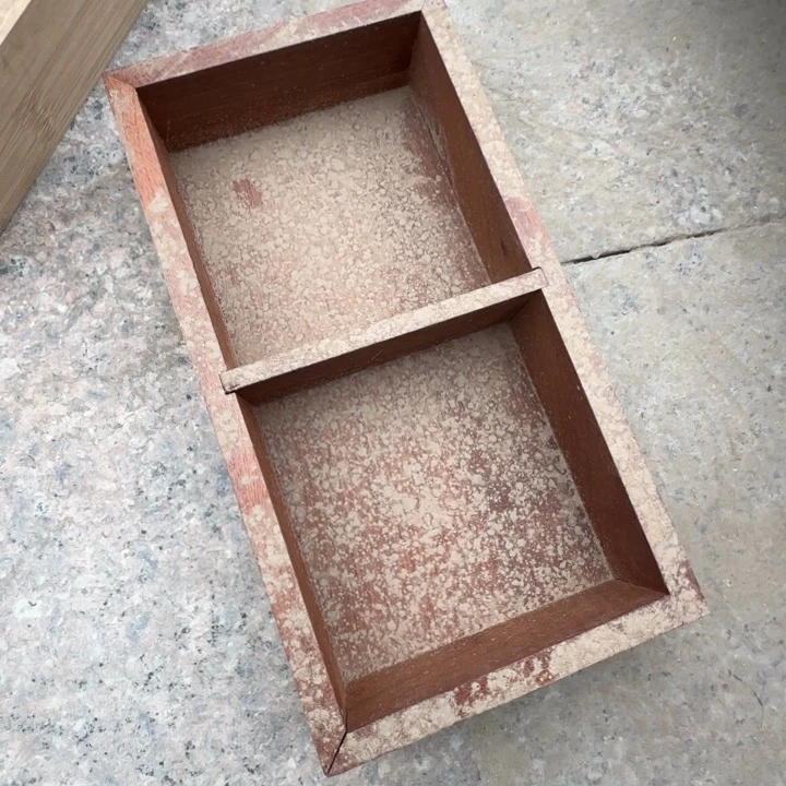 瑕疵品红影木二宫格拍下不退不换