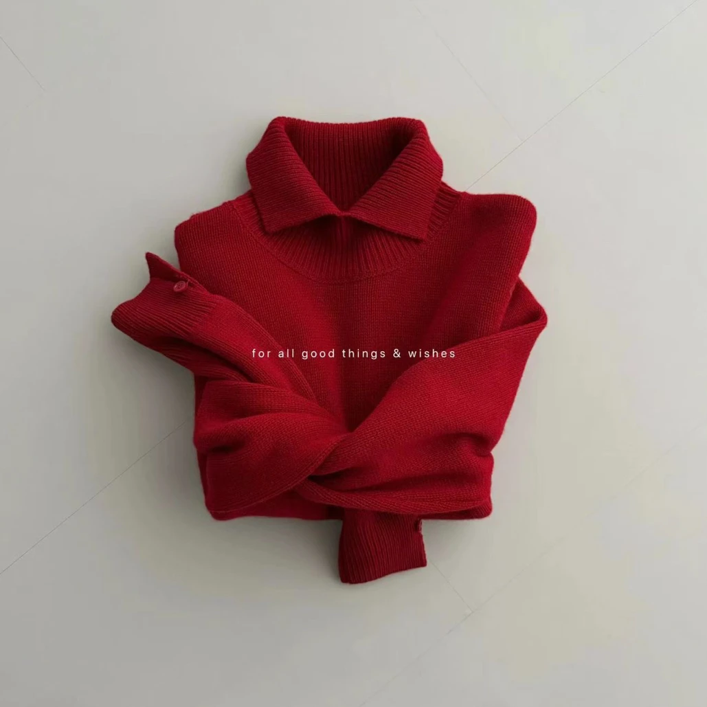 YU TONG 翻领毛衣