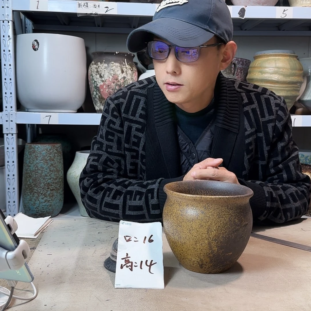 紫砂花盆尺寸14@14