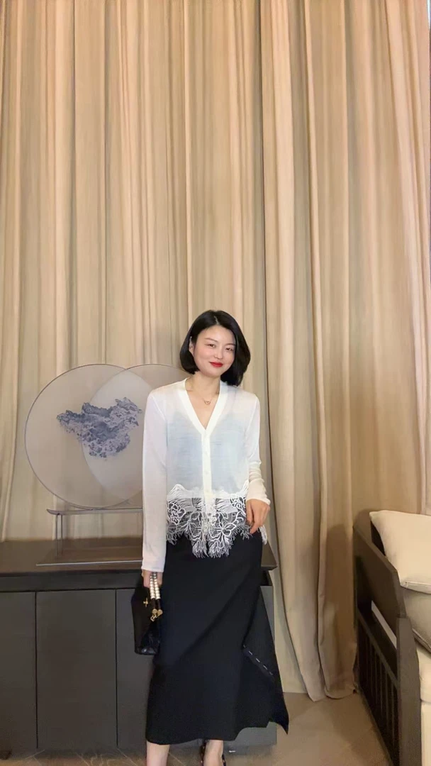 TANTAN 显瘦气质百搭蕾丝开衫HR 2511