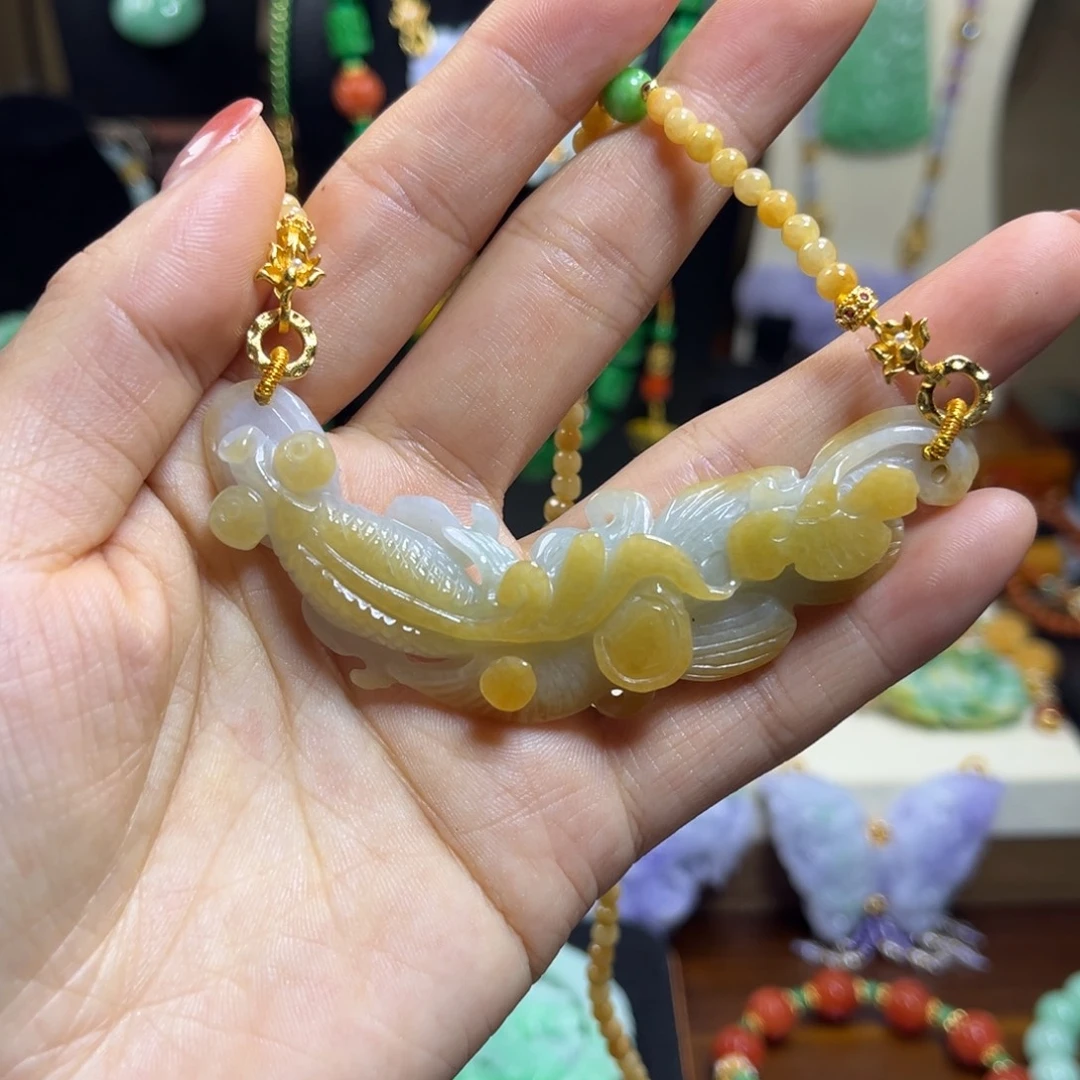 翡翠未镶嵌颈饰天然翡翠