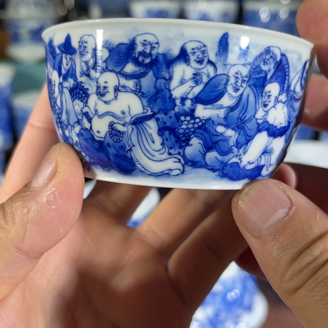 杯子手工手绘的陶瓷的