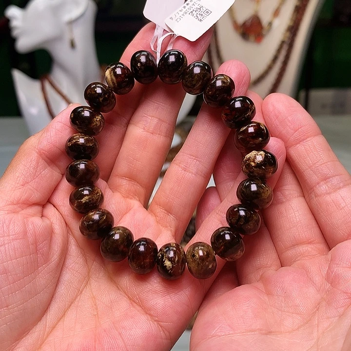 未镶嵌琥珀裸石旭***豆12黑花