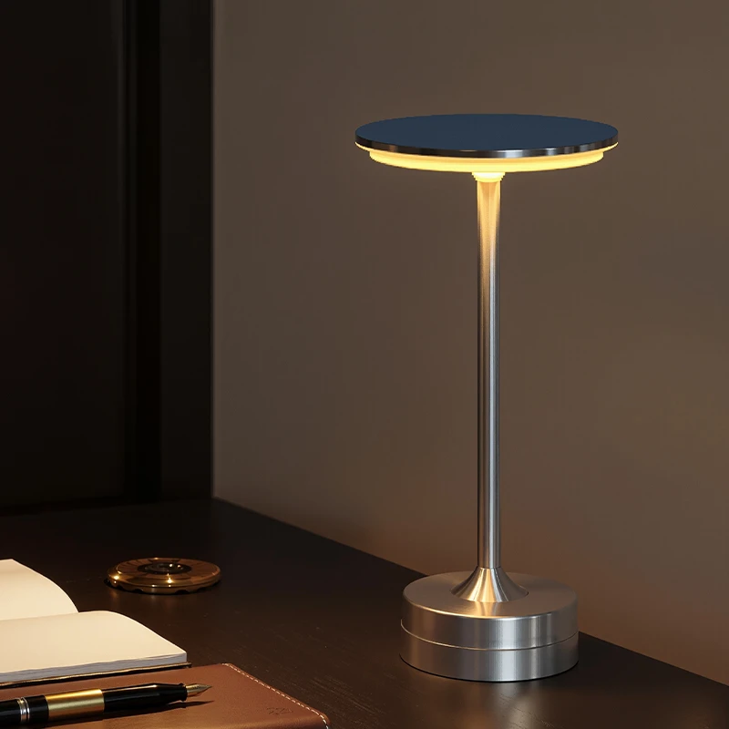 复古轻奢餐厅酒吧氛围台灯触摸充电台灯轻奢卧室床头灯小复古台灯