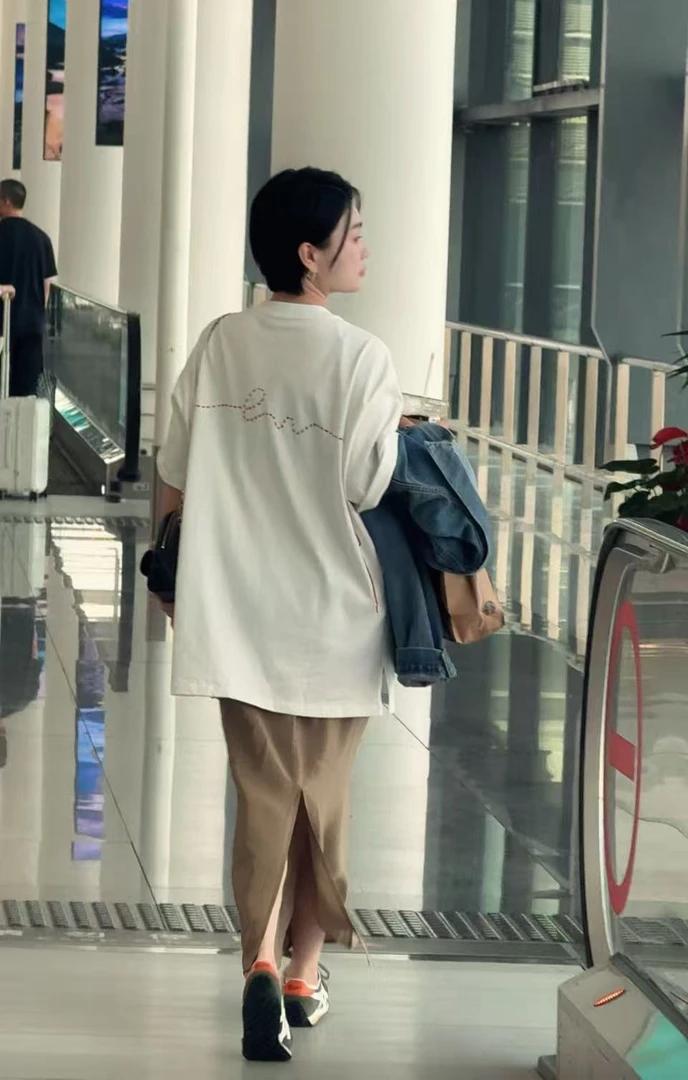 Az LongQuan 三色麦穗半裙 设计师新款百搭半裙 XQML2412408