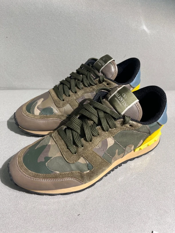 95新 Valentino/华伦天奴 40码 迷彩板鞋男鞋休闲鞋