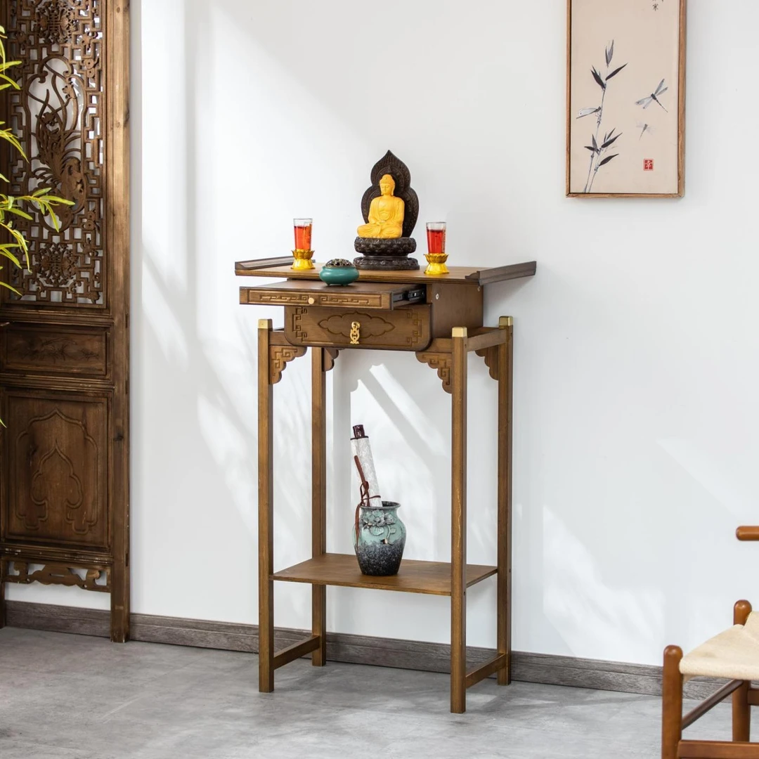 2025新款加高供桌客厅家用佛台桌玄关桌中式仿古供奉桌小户型供桌