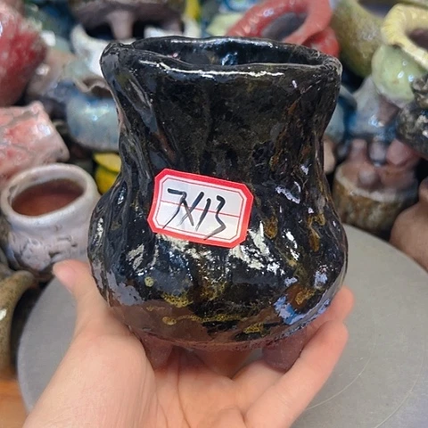 粗陶花盆手工花盆制