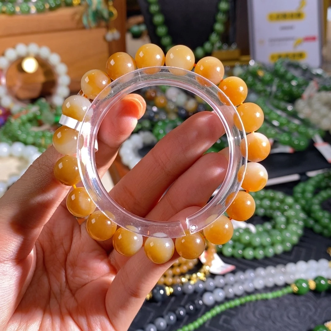 和田玉未镶嵌手链