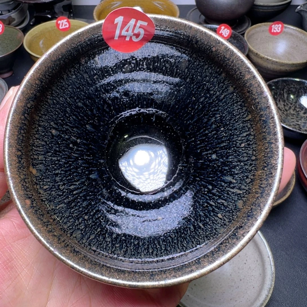 茶盏青御坊龙窑柴烧茶盏