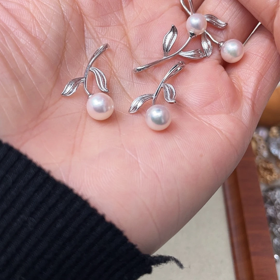 海水珍珠吊坠(不含链)银S925镶嵌