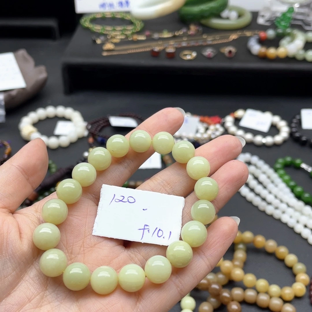 和田玉手串未镶嵌