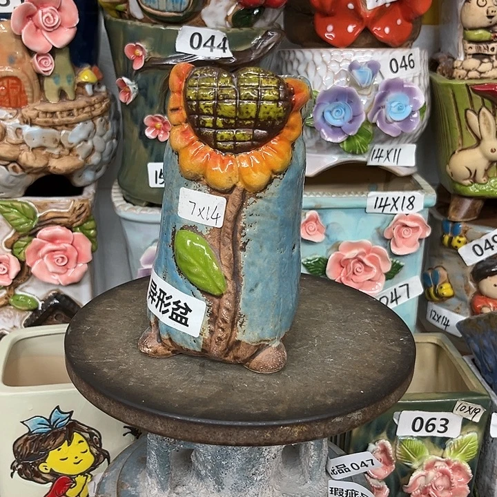 花盆紫砂粗陶材质多肉花盆